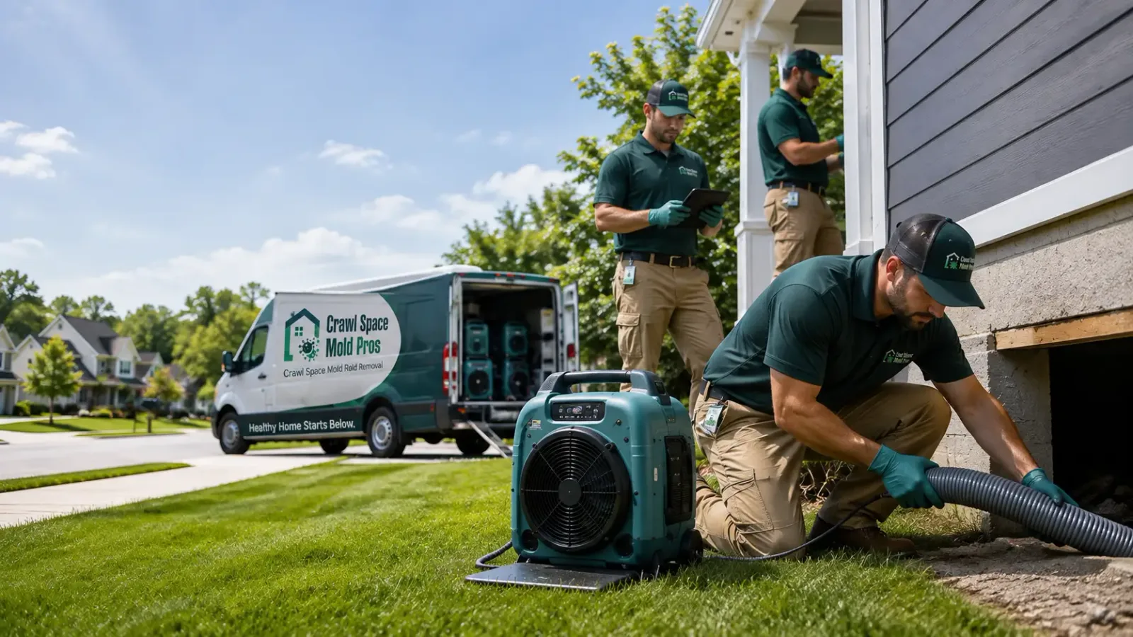 Crawl Space Mold Removal in Oakville, IN